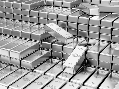 stacked silver bars